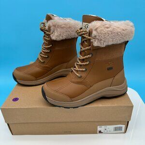UGG Women's Zaylee Sherpa Lined‎ Waterproof Winter Snow Boot, Size 6, Chestnut